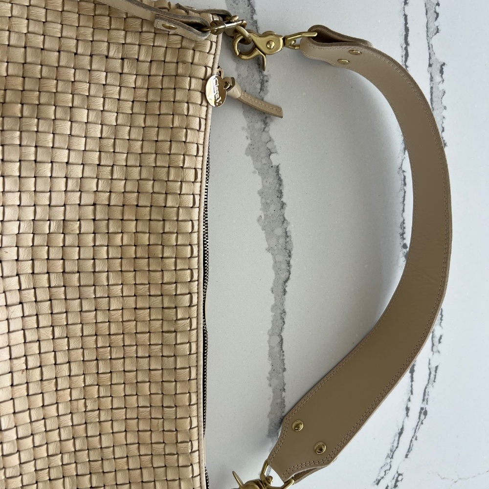 Clare V Tan Woven Shoulder Bag - Picture 3 of 12